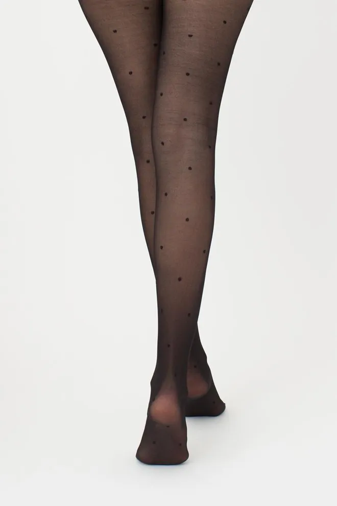 Колготки утягивающие в горох Effect up Amalia 40 den Giulia (nero)