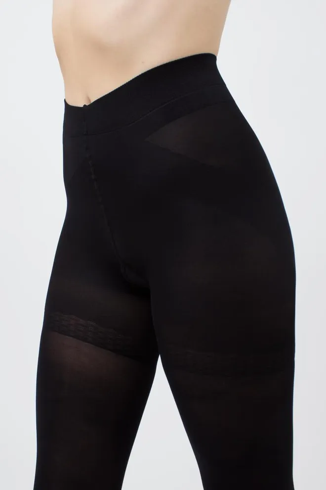 Класичні утягуючі колготки Effect up micro 70 den Giulia (nero), чорний