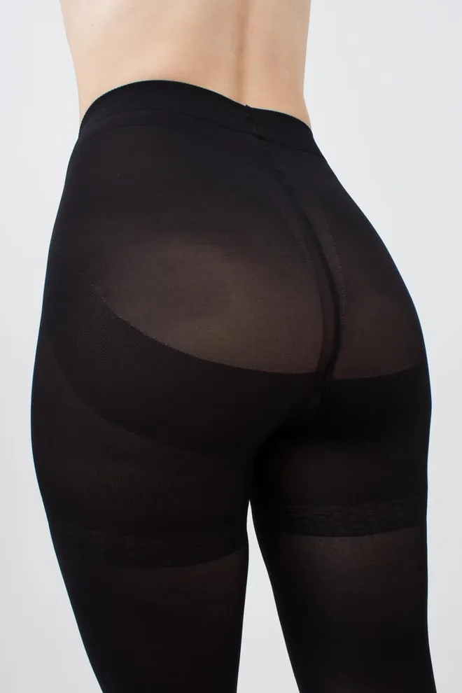 Класичні утягуючі колготки Effect up micro 70 den Giulia (nero), чорний