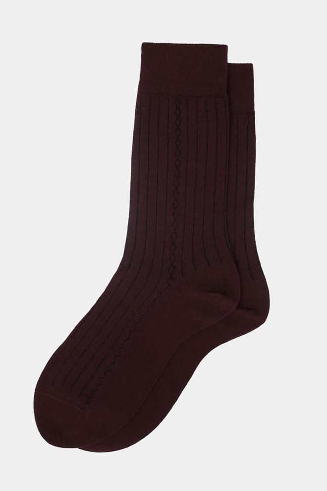 Шкарпетки чоловічі високі Elegant 101 Giulia (dark bordo)