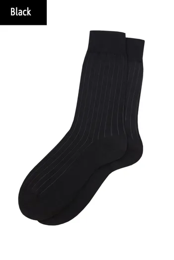 ELEGANT 102 Calzino Класичні чоловічі шкарпетки TM GIULIA  (black)