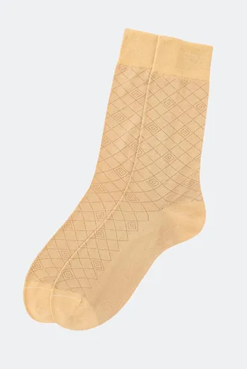 Шкарпетки чоловічі високі з малюнком Elegant 203 Giulia (beige)