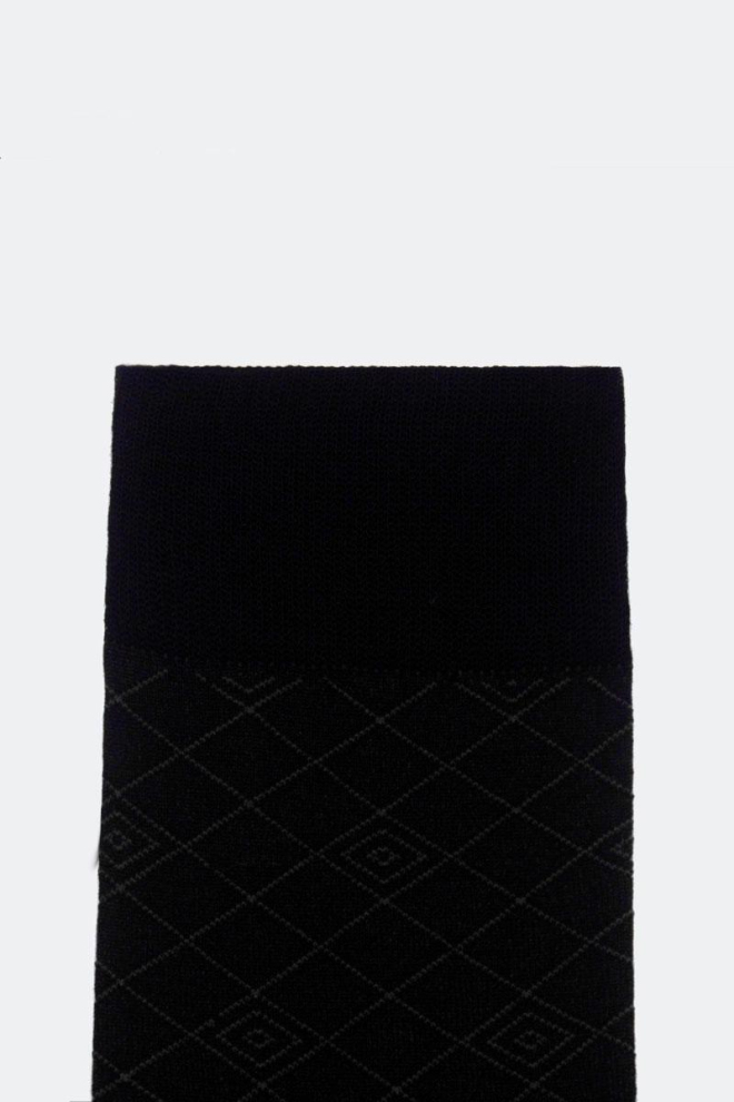 Шкарпетки чоловічі високі з малюнком Elegant 203 Giulia (black)