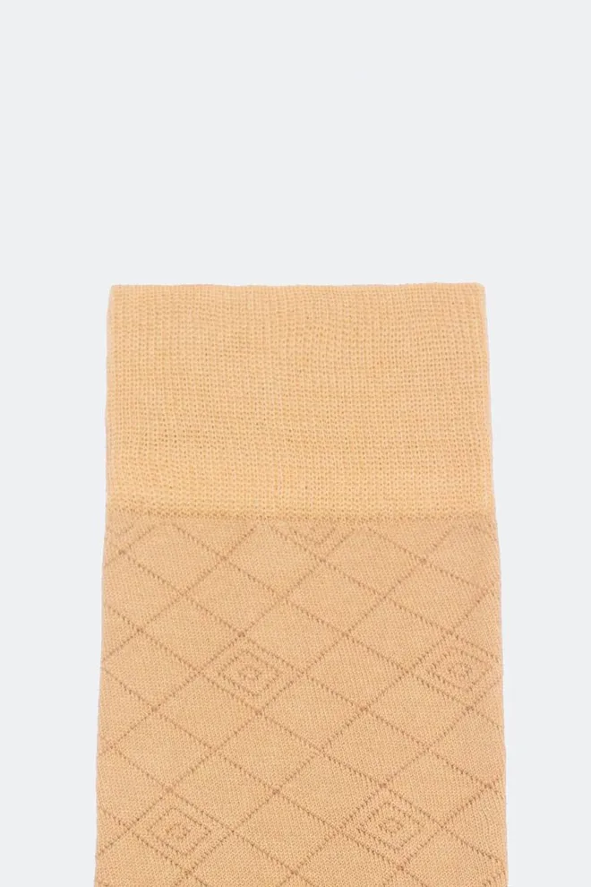 Носки мужские высокие с рисунком Elegant 203 Giulia (beige)