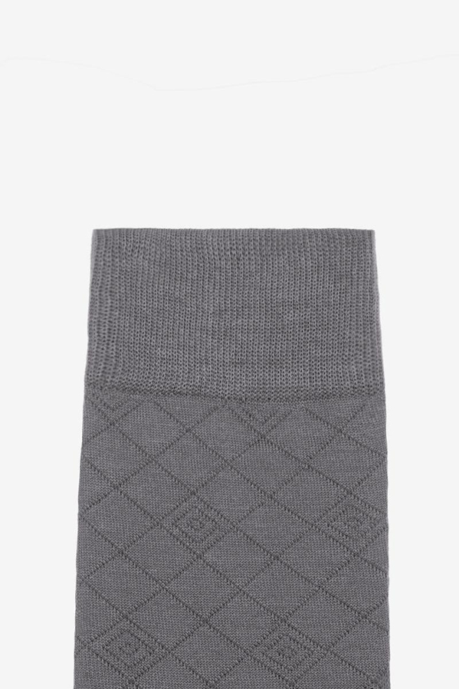 Шкарпетки чоловічі високі з малюнком Elegant 203 Giulia (grey)
