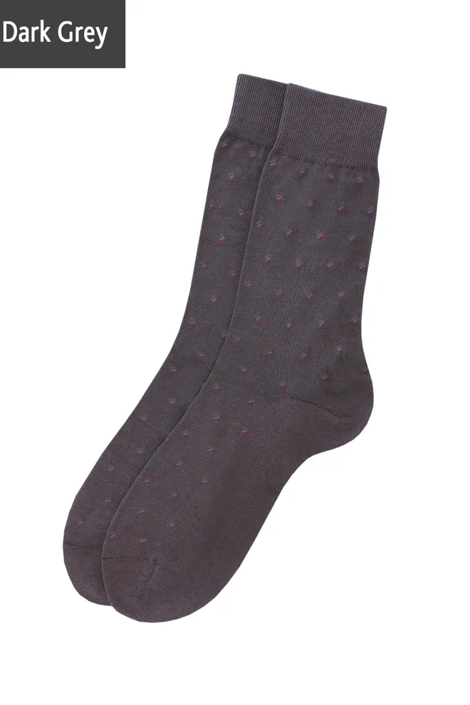 Носки мужские высокие с рисунком Elegant 301 Giulia (dark grey)