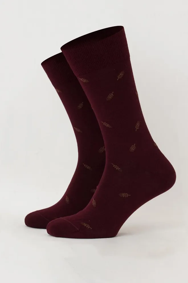 Классические мужские носки Elegant 306 Calzino Giulia (dark bordo)