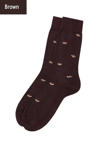 Носки мужские высокие с рисунком Elegant 401 Giulia (brown) Носки мужские высокие с рисунком Elegant 401 Giulia (brown)