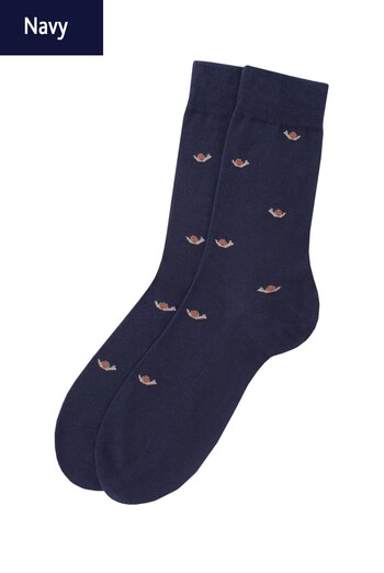 Носки мужские высокие с рисунком Elegant 401 Giulia (navy) Носки мужские высокие с рисунком Elegant 401 Giulia (navy)