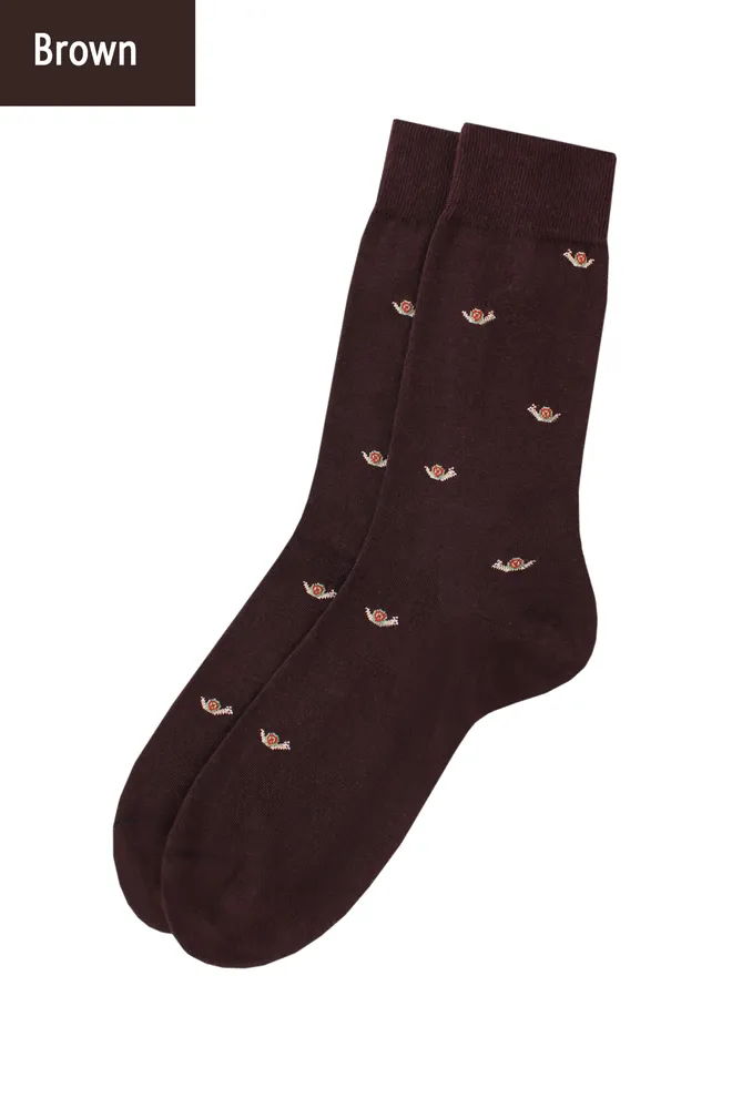 Носки мужские высокие с рисунком Elegant 401 Giulia (brown)