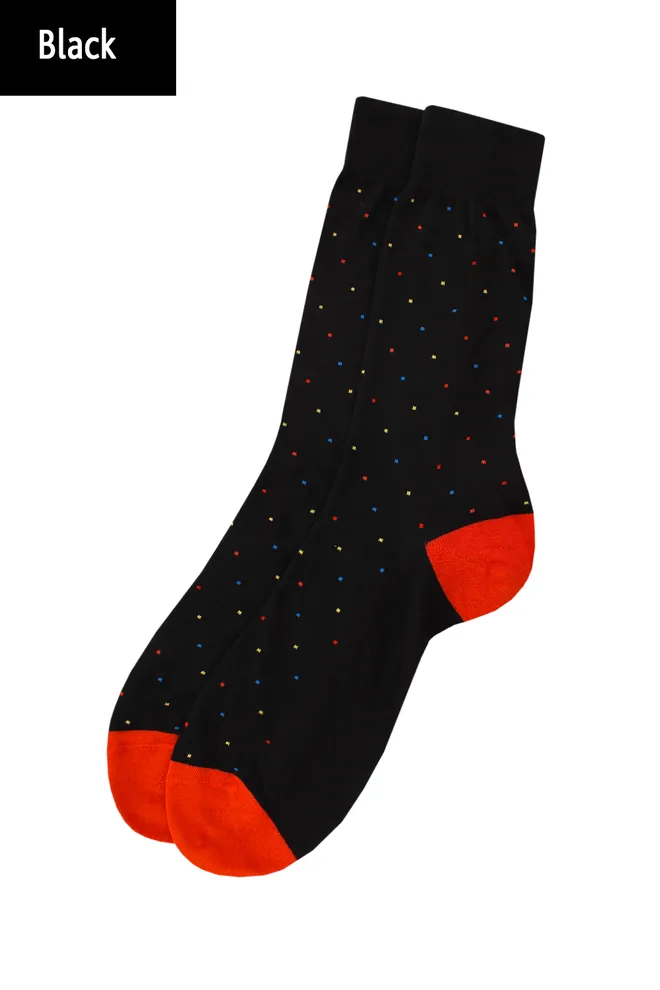 Носки мужские высокие с рисунком Elegant 402 Giulia (black)