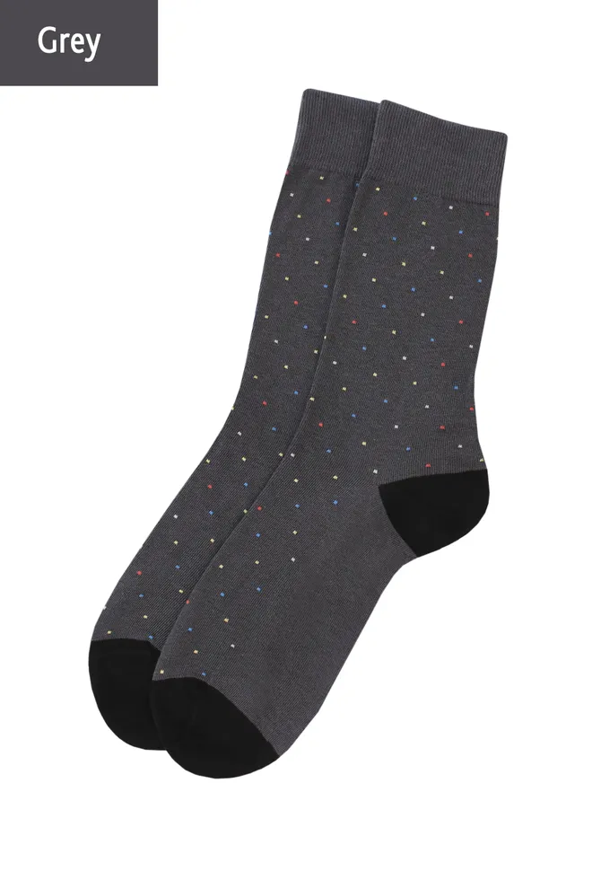 Носки мужские высокие с рисунком Elegant 402 Giulia (grey)