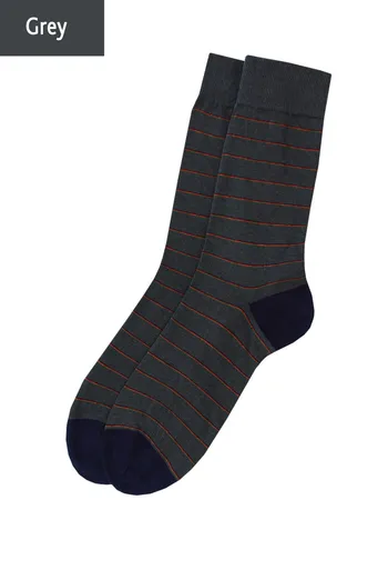 Шкарпетки чоловічі високі з малюнком Elegant 403 Giulia (grey)