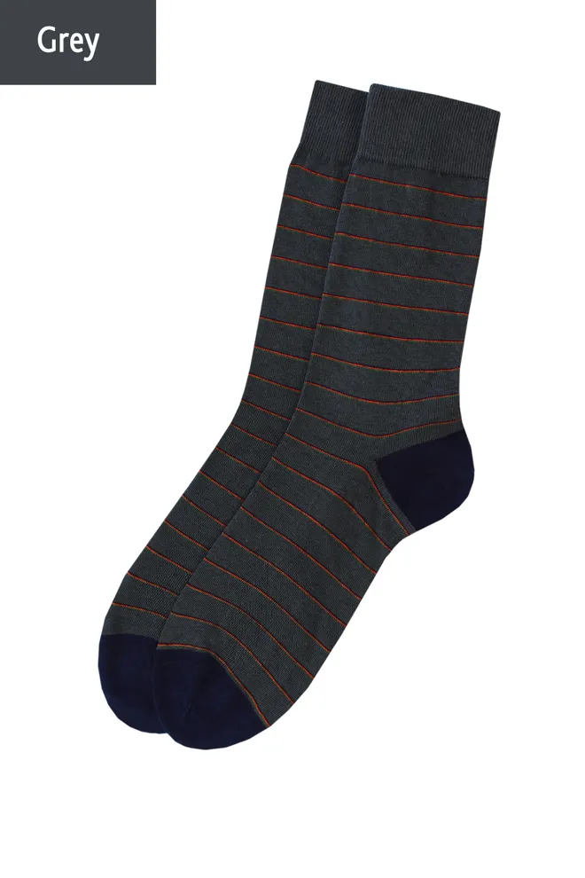 Носки мужские высокие с рисунком Elegant 403 Giulia (grey)