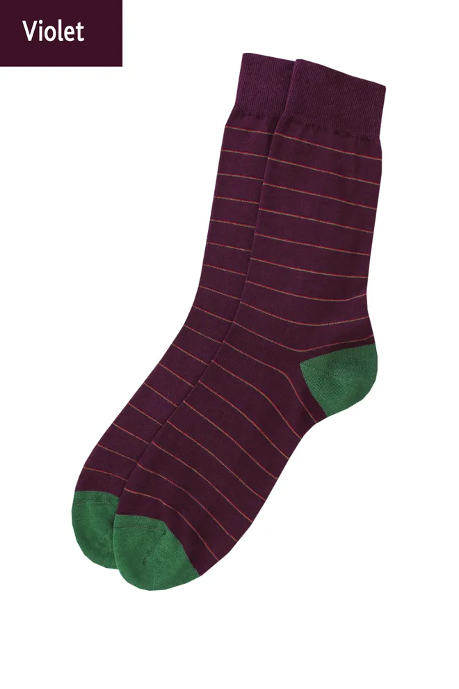 Носки мужские высокие с рисунком Elegant 403 Giulia (violet)