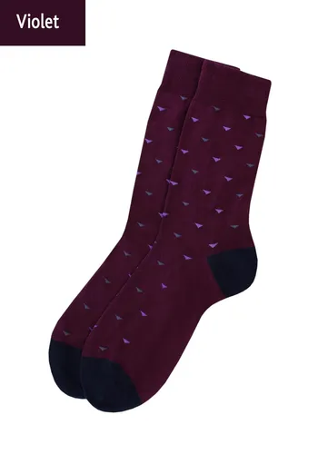 Шкарпетки чоловічі високі з малюнком Elegant 404 Giulia (violet) Шкарпетки чоловічі високі з малюнком Elegant 404 Giulia (violet)