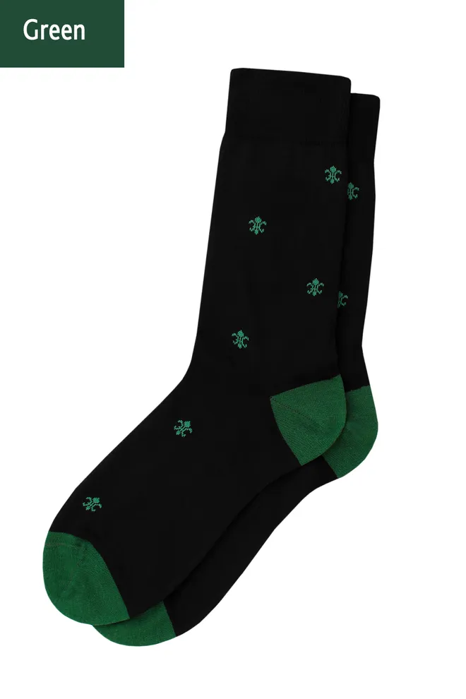 Носки мужские высокие с рисунком Elegant 407 Giulia (green)