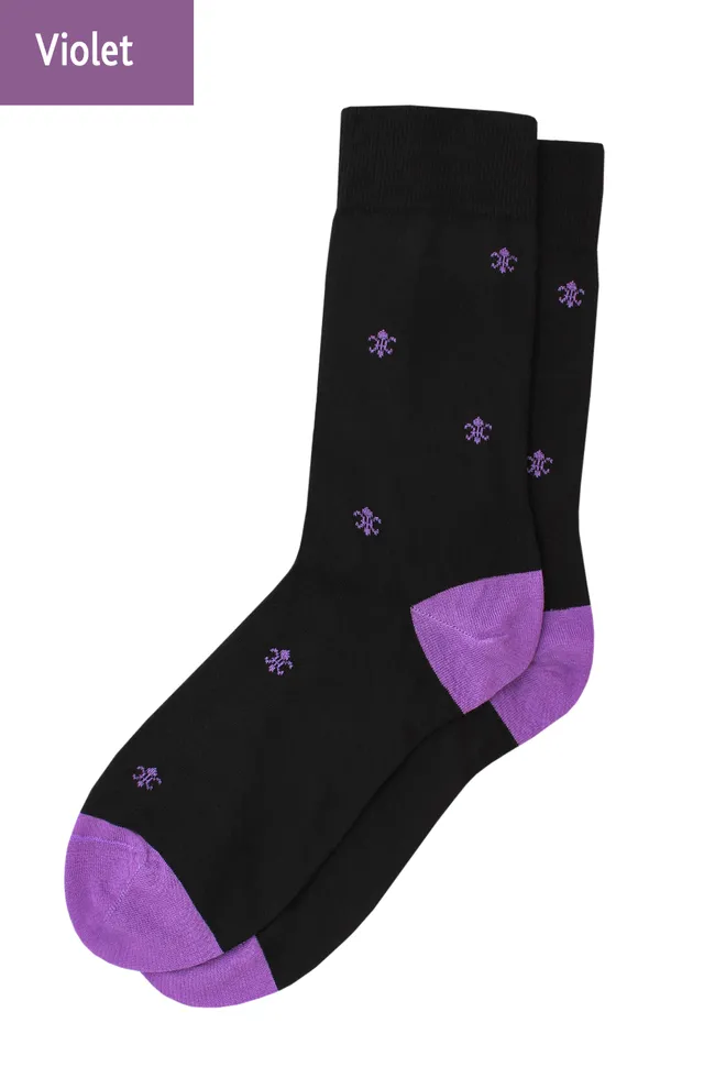 Носки мужские высокие с рисунком Elegant 407 Giulia (violet)