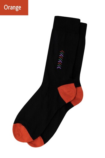 Носки мужские высокие с рисунком Elegant 408 Giulia (orange) Носки мужские высокие с рисунком Elegant 408 Giulia (orange)