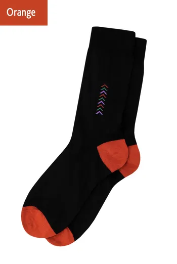 Шкарпетки чоловічі високі з малюнком Elegant 408 Giulia (orange) Шкарпетки чоловічі високі з малюнком Elegant 408 Giulia (orange)