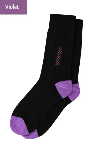 Шкарпетки чоловічі високі з малюнком Elegant 408 Giulia (violet) Шкарпетки чоловічі високі з малюнком Elegant 408 Giulia (violet)