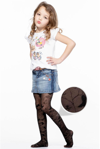 Детские колготки с бабочками Eliza 20 den model 5 Giulia (nero) Детские колготки с бабочками Eliza 20 den model 5 Giulia (nero)