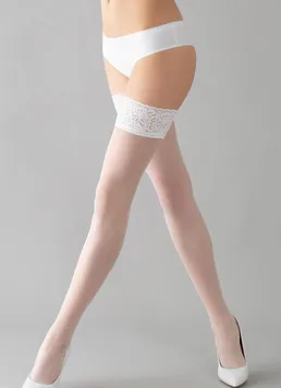 Чулки на силиконовой резинке Emotion 20 den Giulia (bianco)