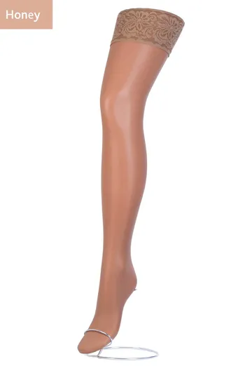 Чулки на силиконовой резинке Emotion 20 den Giulia (honey) Чулки на силиконовой резинке Emotion 20 den Giulia (honey)