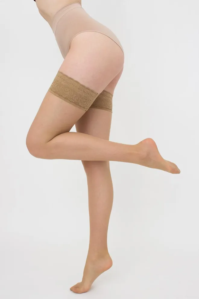 Панчохи на силіконовій резинці Emotion 20 den Giulia (daino)