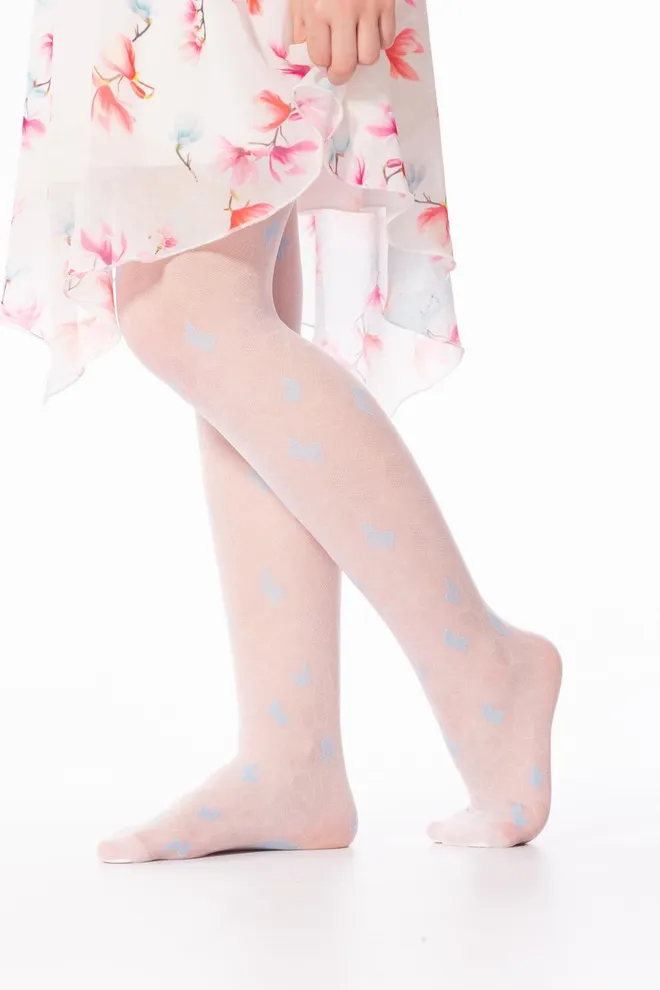 ERIN 20 model 2 Kолготкі для дівчаток з малюнком TM Giulia  (bianco/blue)