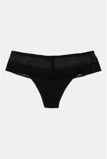 Мереживні труси стрінги Elegant 2101/61 Giulia (black)