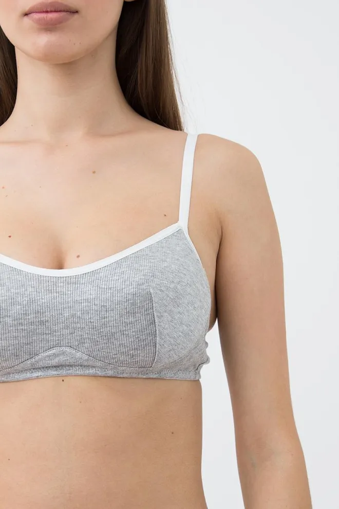 Бюстгальтер топ с двойными чашками Elegia 1224/60 Giulia (grey melange)