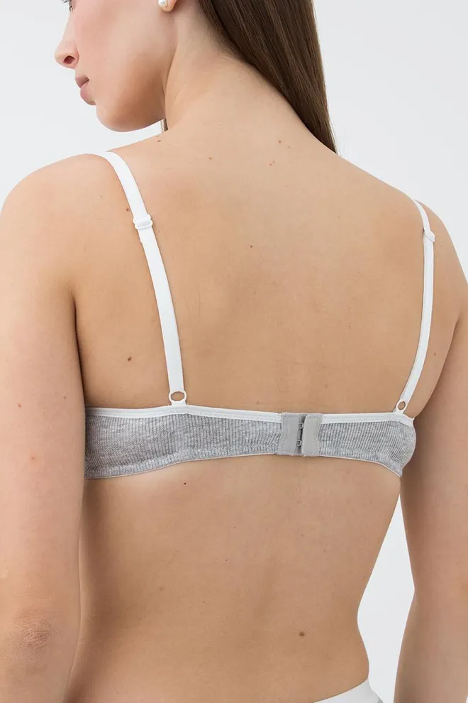 Бюстгальтер топ с двойными чашками Elegia 1224/60 Giulia (grey melange)