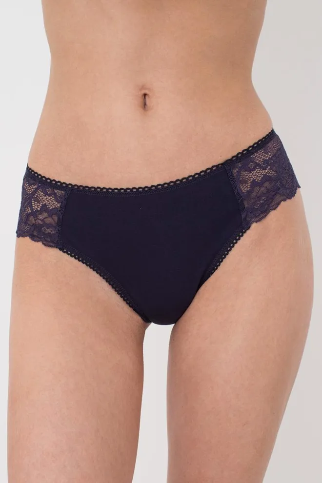 Женские трусы кружевные бразилиана Emilia 2220/61 Giulia (navy)