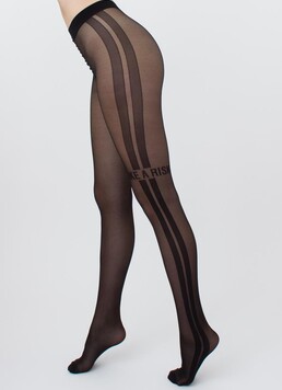 Колготки с надписью Fashionista 40 den model 6 Giulia (nero)