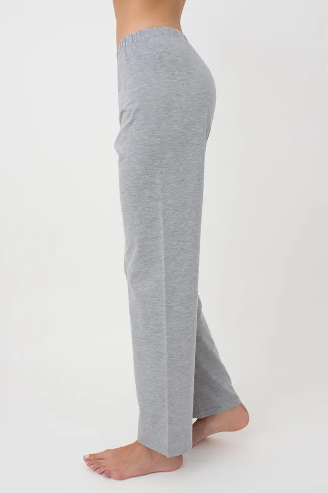 Пижама женская со штанами и рисунком Favorite Time 5315/010 Giulia (blue/light grey melange)