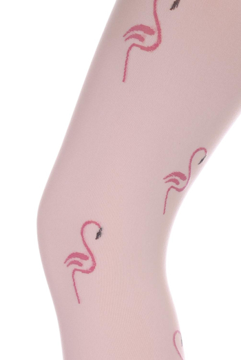 Дитячі колготки з фламінго Fiona 80 model 1 Giulia (bianco) Дитячі колготки з фламінго Fiona 80 model 1 Giulia (bianco)