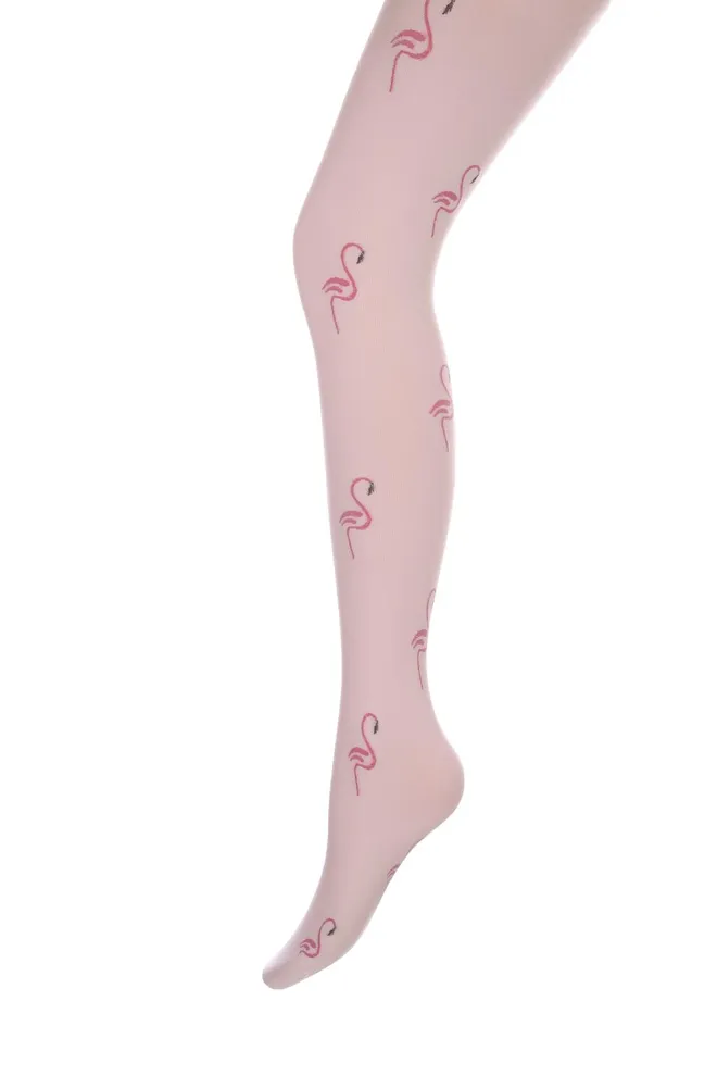 Детские колготки с фламинго Fiona 80 model 1 Giulia (bianco)