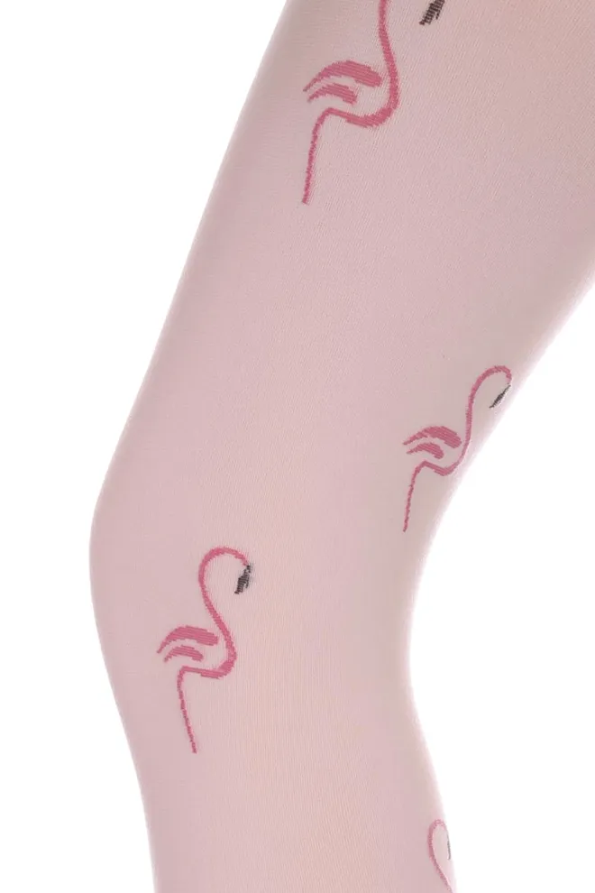 Детские колготки с фламинго Fiona 80 model 1 Giulia (bianco)