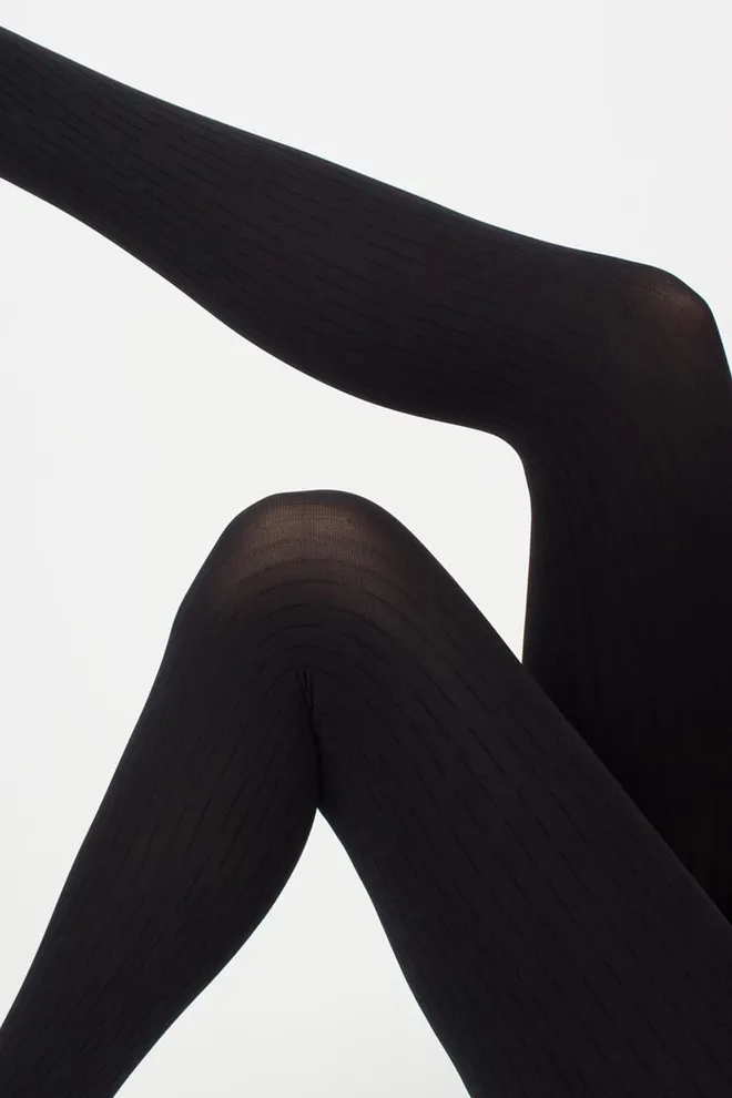 Колготки теплі з геометричним малюнком Fissure 100 model 1 Giulia (nero)