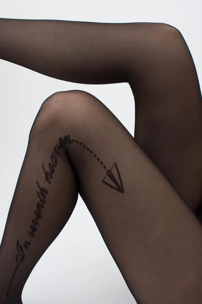 Колготки с надписью Flame 40 den model 2 Giulia (nero)