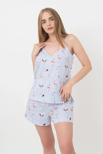 Женская хлопковая майка Flamingo 3812/010 Giulia (blue stripe) Женская хлопковая майка Flamingo 3812/010 Giulia (blue stripe)