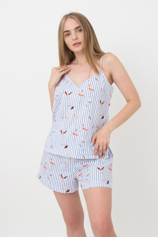 Жіноча бавовняна майка Flamingo 3812/010 Giulia (blue stripe)