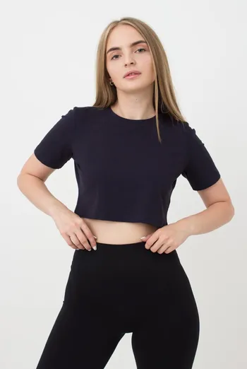 Женский топ с коротким рукавом Flamingo 4807/030 Giulia (dark blue)