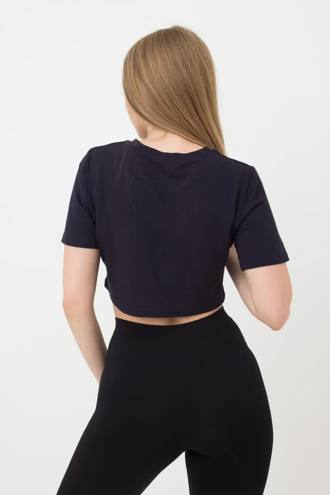 Женский топ с коротким рукавом Flamingo 4807/030 Giulia (dark blue)