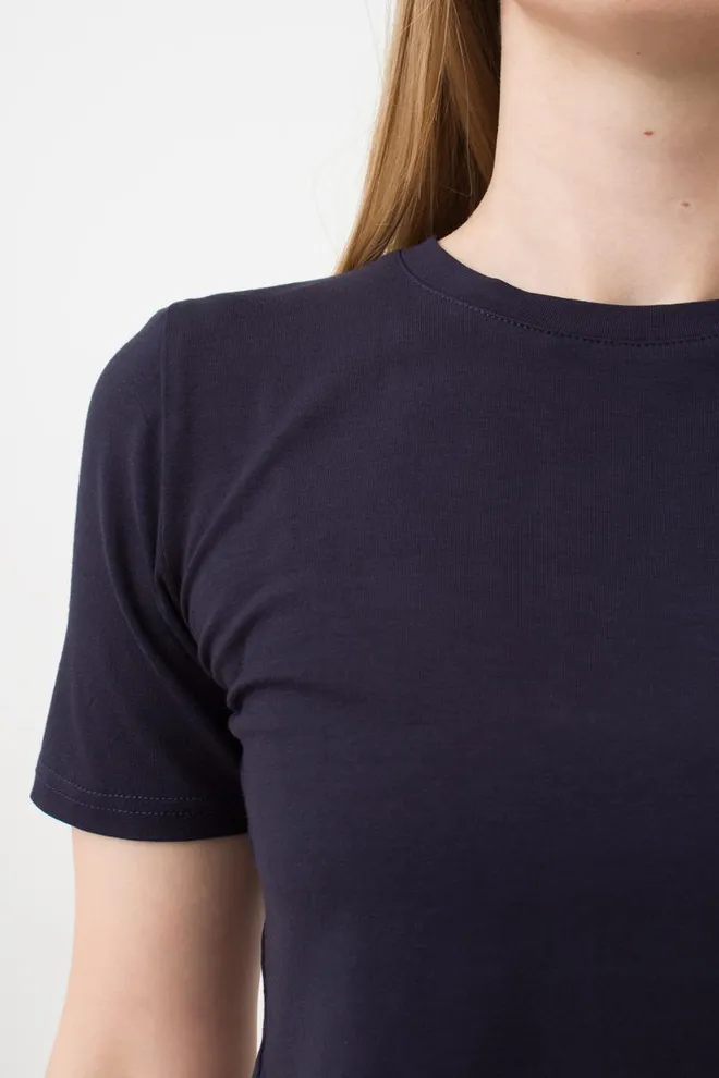 Женский топ с коротким рукавом Flamingo 4807/030 Giulia (dark blue)