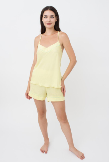 Піжама жіноча шортики та майка з кантом FLORENCE 6033/050 Giulia (yellow), жовтий
