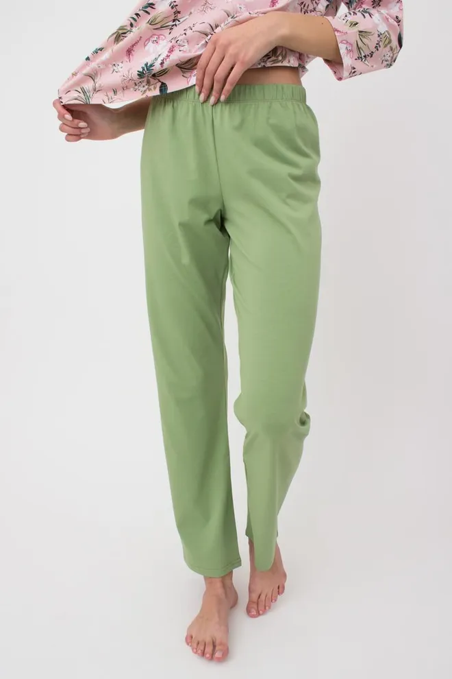 Пижама женская со штанами Flow&Frog 5206/010 Giulia (flower/green)