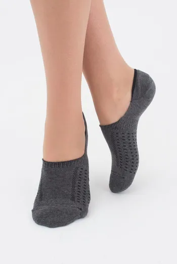 Шкарпетки слідки жіночі Footies-wft 01 Giulia (dark grey melange)