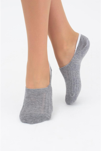 Шкарпетки слідки жіночі Footies-wft 01 melange Giulia (light gray)